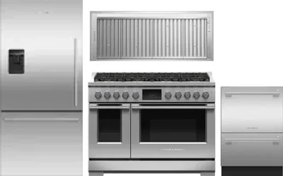 4 Piece Package Includes Refrigerator, Range, Hood And Dishwasher